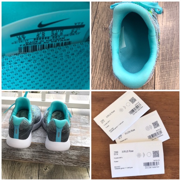 Nike&Swarovski Crystal LunarEpic Low Fl 2G SilverW - Picture 7 of 8